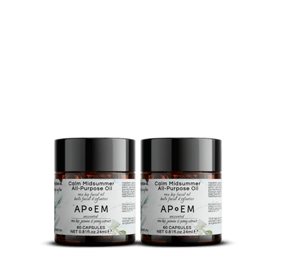 CALM MIDSUMMER ALL PURPOSE OIL (60 CAPSULES × 2) - APoEM