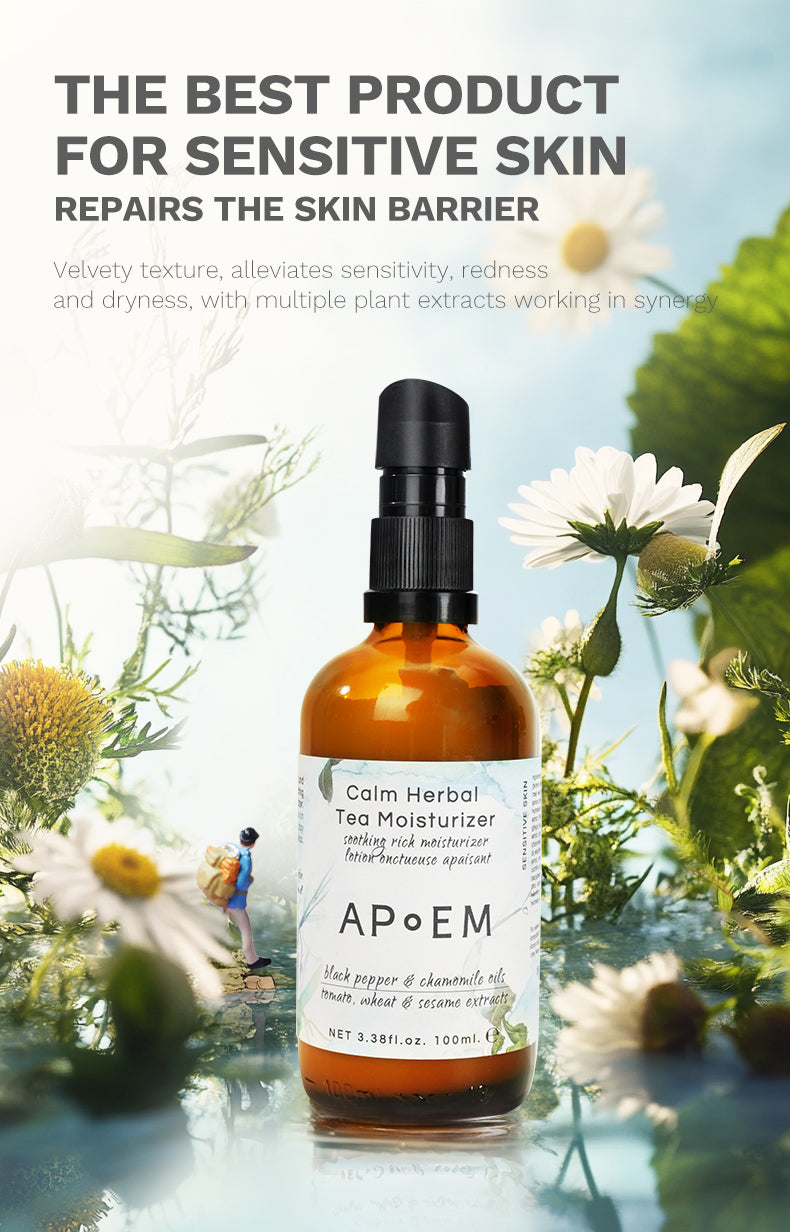 CALM HERBAL TEA MOISTURIZER: The Best Product For Sensitive Skin - APoEM